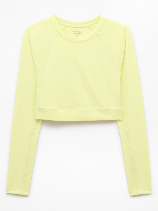 Athleta Other - Athleta Crop Rashguard in Spark Size S